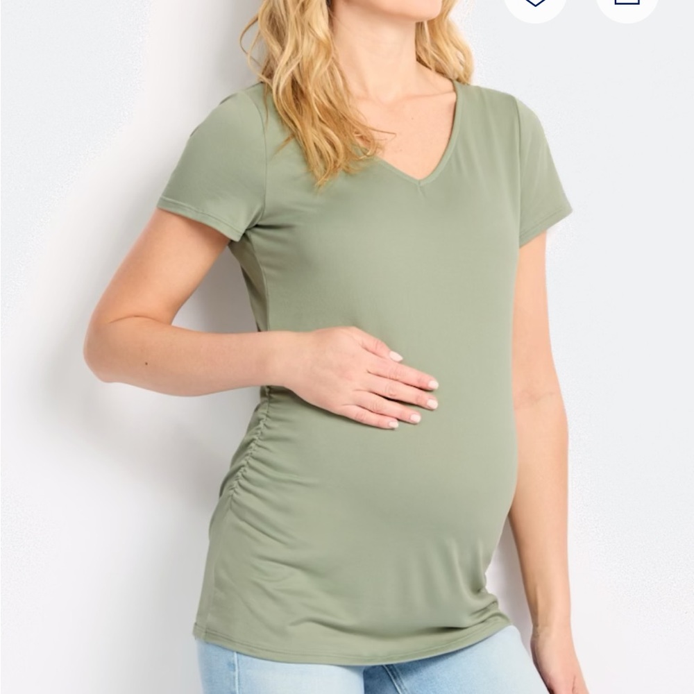 Women's Green Maternity Top